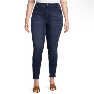 NWOT Terra and Sky Women's Plus Size Skinny Jeans Dark Wash 4X Stretch Jeggings